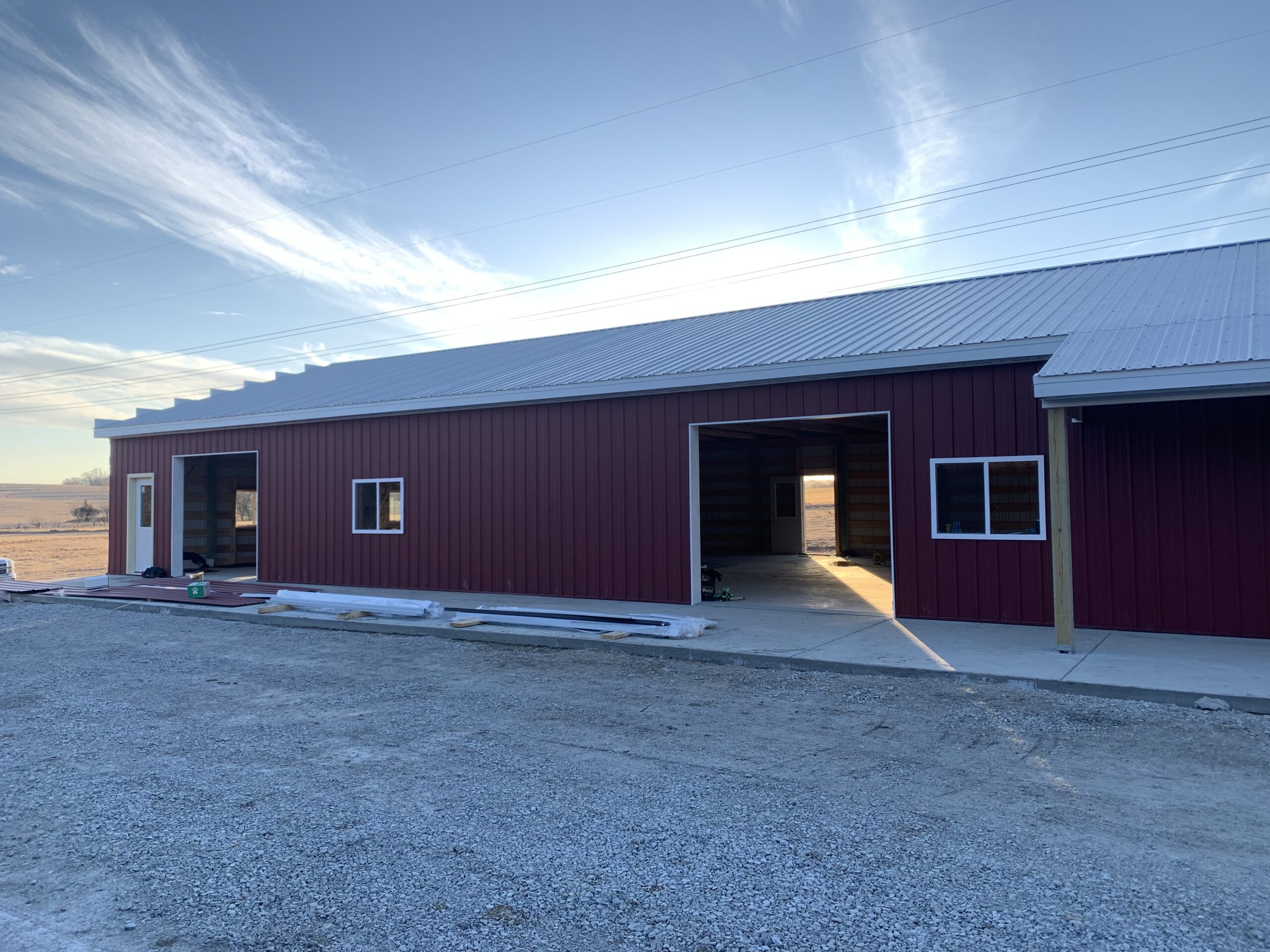 Outdoor, beautiful greenhouse structure with glass and cherry wood.